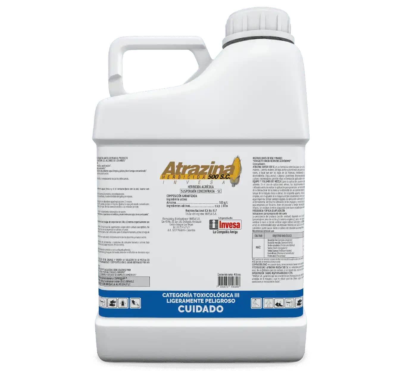 Herbicida Atrazina 500 Sc x 4 Lt