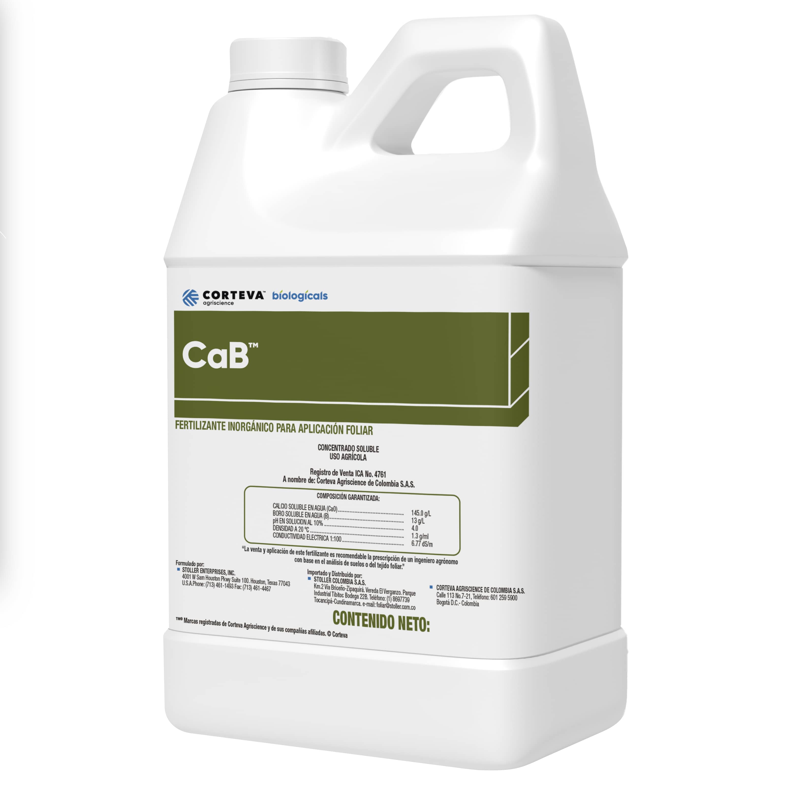 Fertilizante foliar calcio y boro CaB 1lt | Nutre frutos rápido