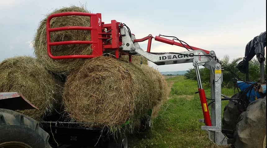 Pinza para Pacas Redondas - Elevación Segura y Eficiente