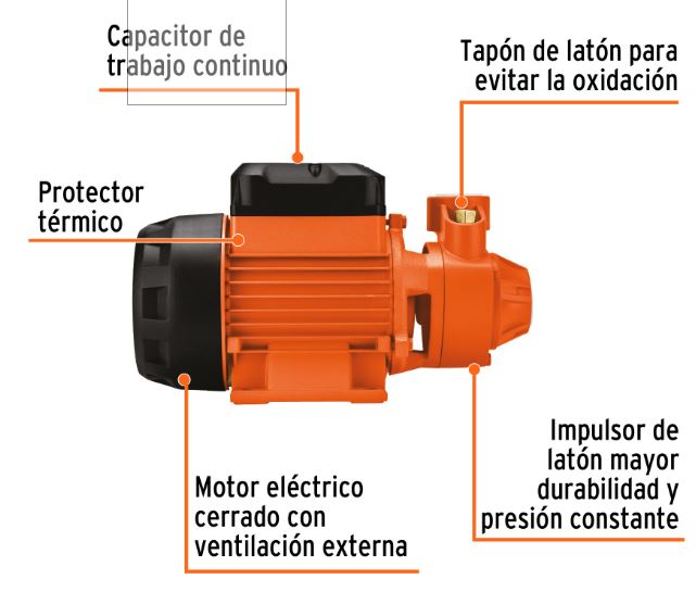 Bomba periférica 1/2 HP- Truper Expert