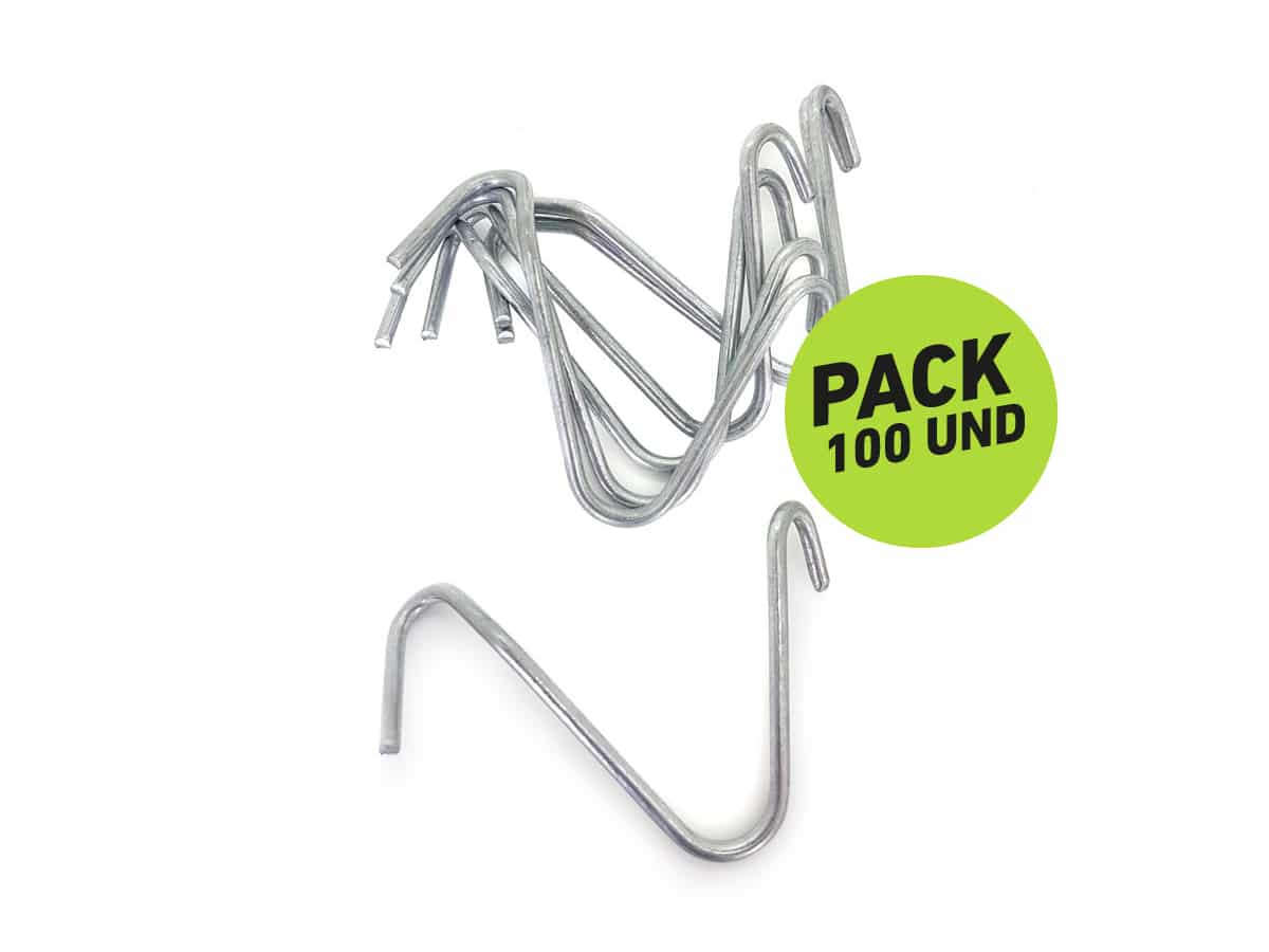 Clip Galvanizado Púa-Malla x 100 Und