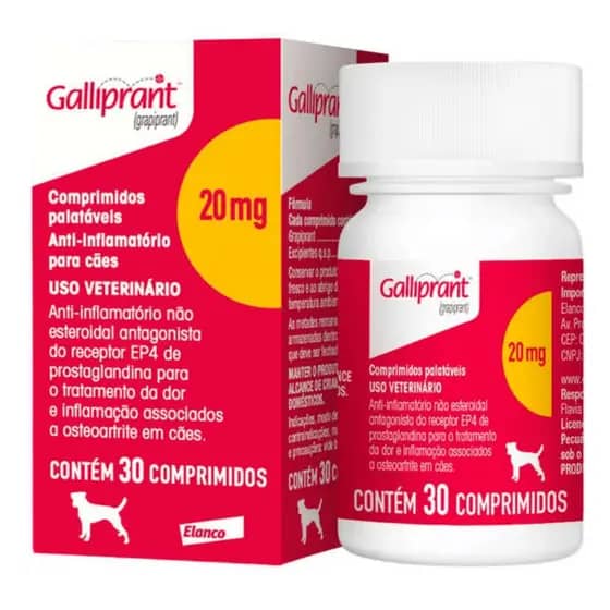 Galliprant 20 mg 30 tabletas Elanco | Anti-inflamatorio perros