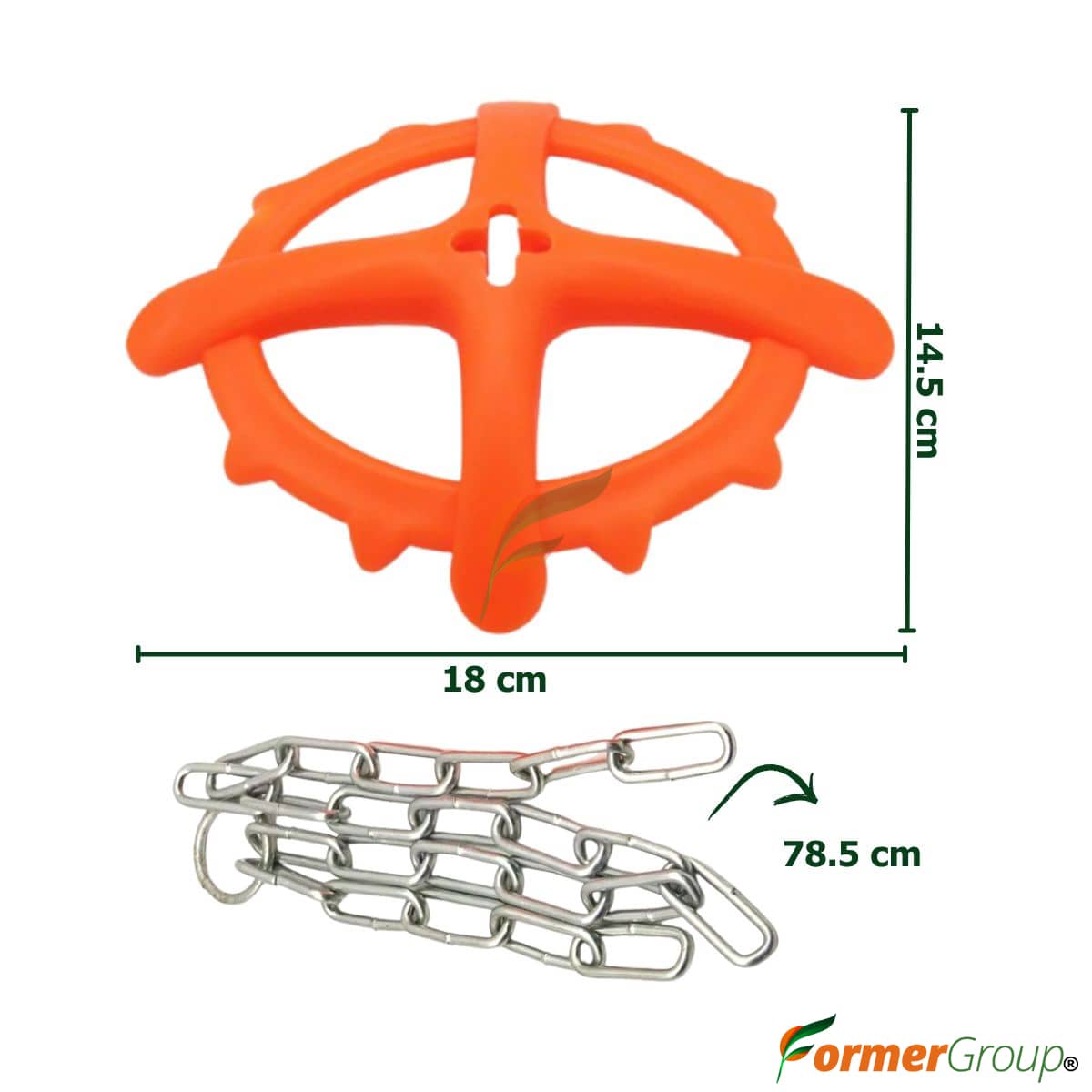 Juguete Plástico con Cadena para Lechones