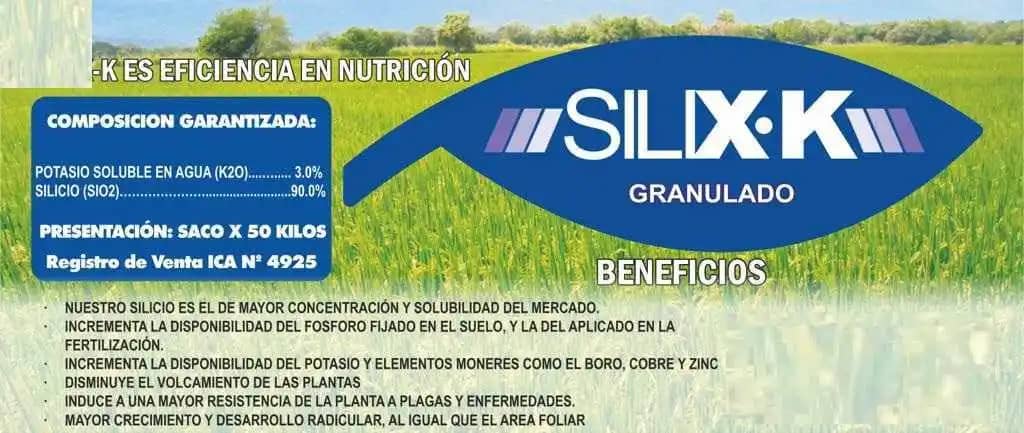 Fertilizantes Solubles Silicio Silix K x 50kg