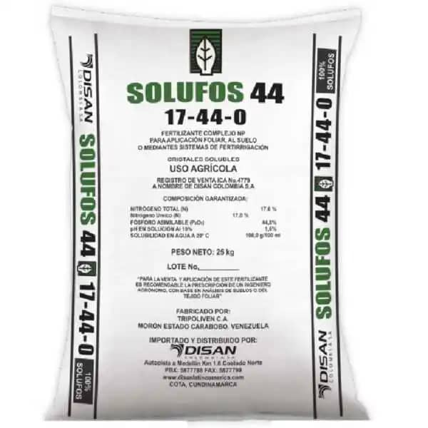 Fertilizante Soluble Solufos 44 x 1,25 Kg