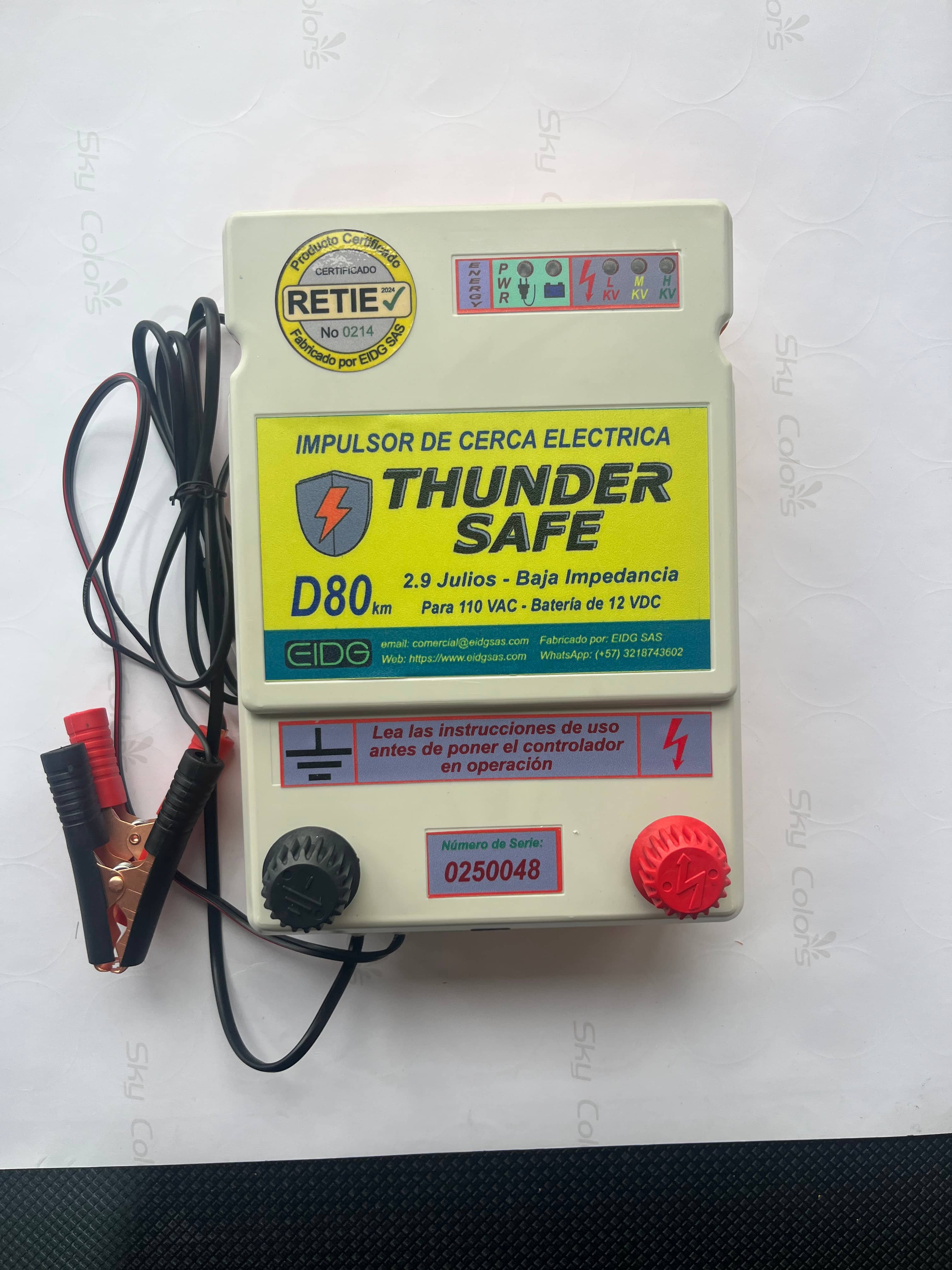 Impulsor de Cerca Eléctrica Thunder Safe D80KM
