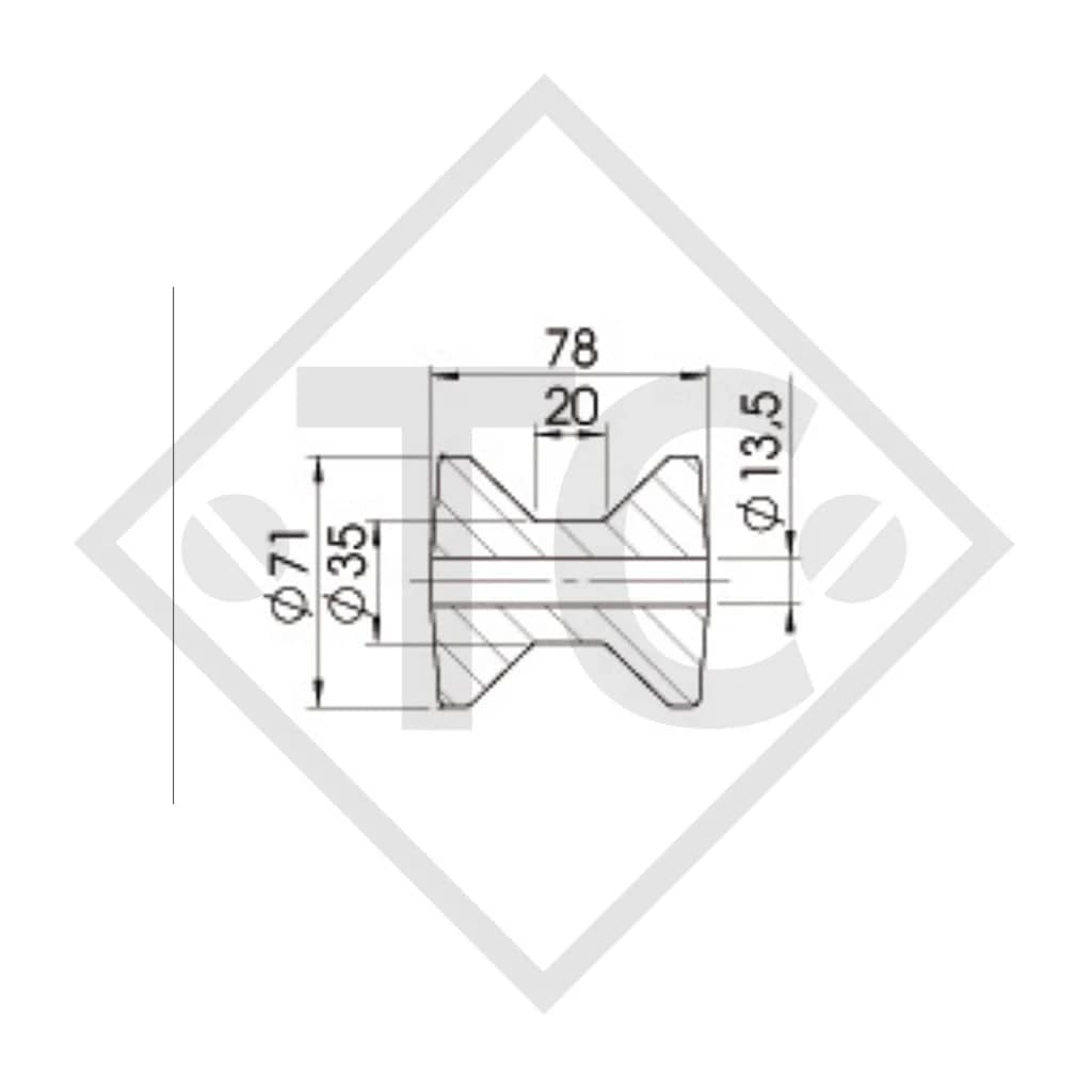 Rodillo de proa RP-33 | Guía y protección para embarcaciones