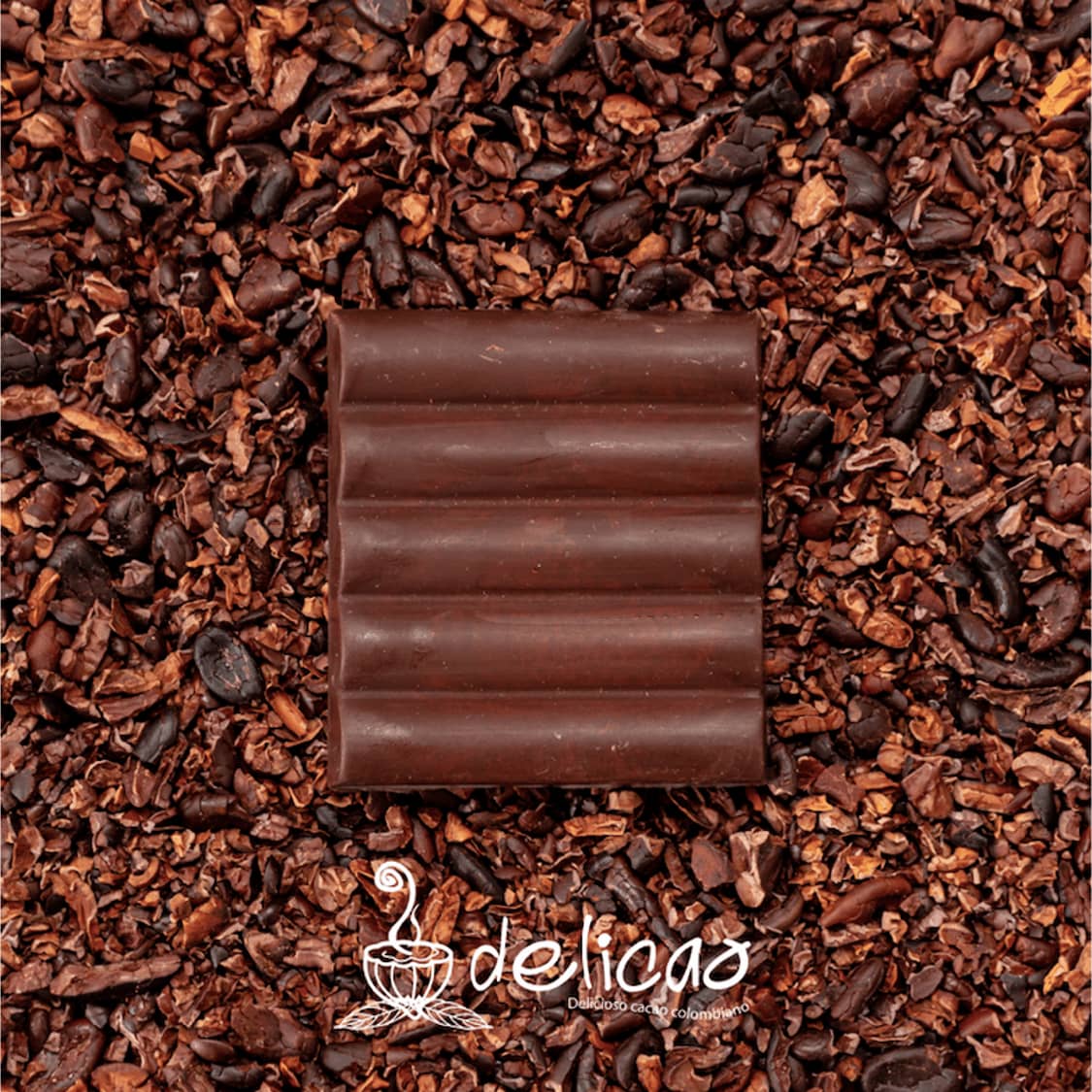 Chocolate de mesa 100% cacao Delicao x 100 Gr