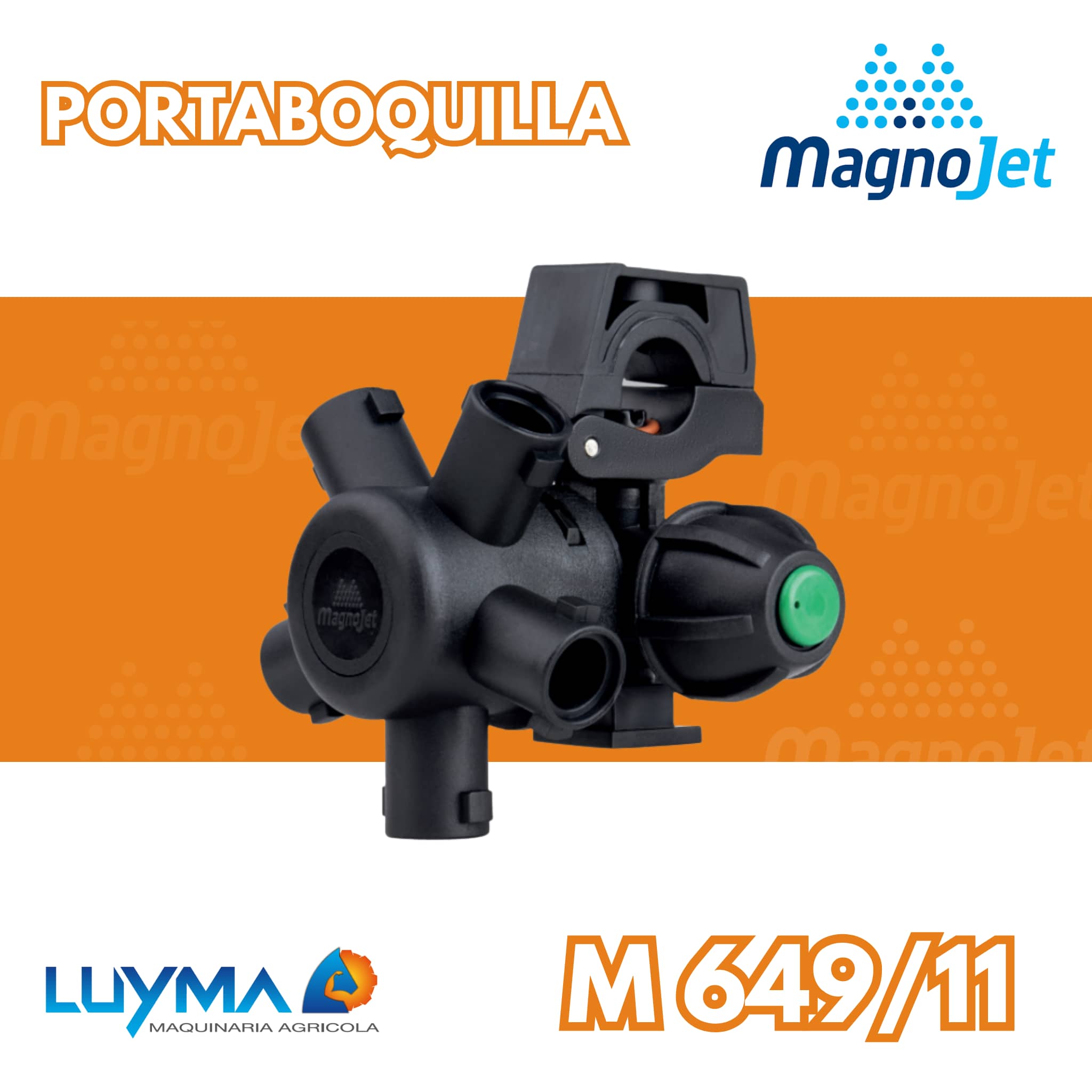 Portaboquilla Magnojet Pentajet 1” Antigoteo Clamp