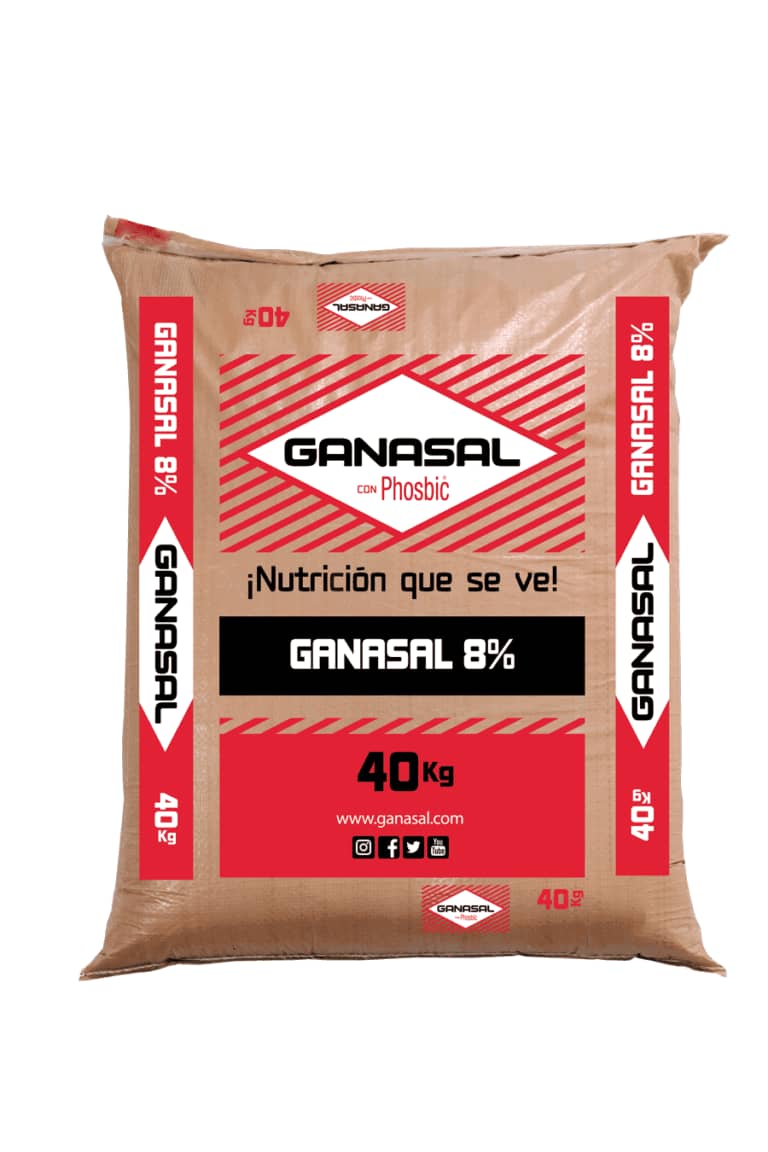 Sal mineralizada Ganasal 8% x 40 Kg