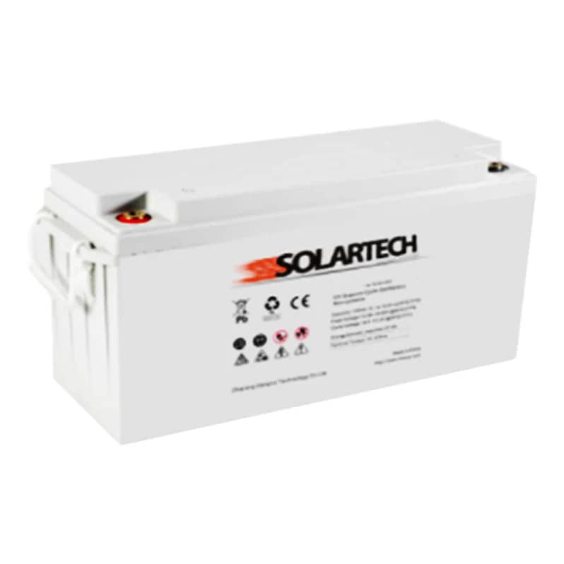 Batería AGM Solartech 50 Ah 12V | Energía Confiable y Segura