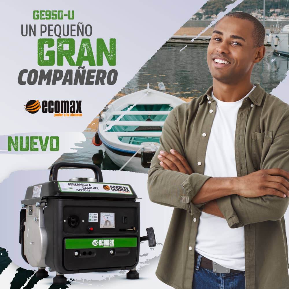 Generador Planta Eléctrica de 900 W GE950-U - Ecomax