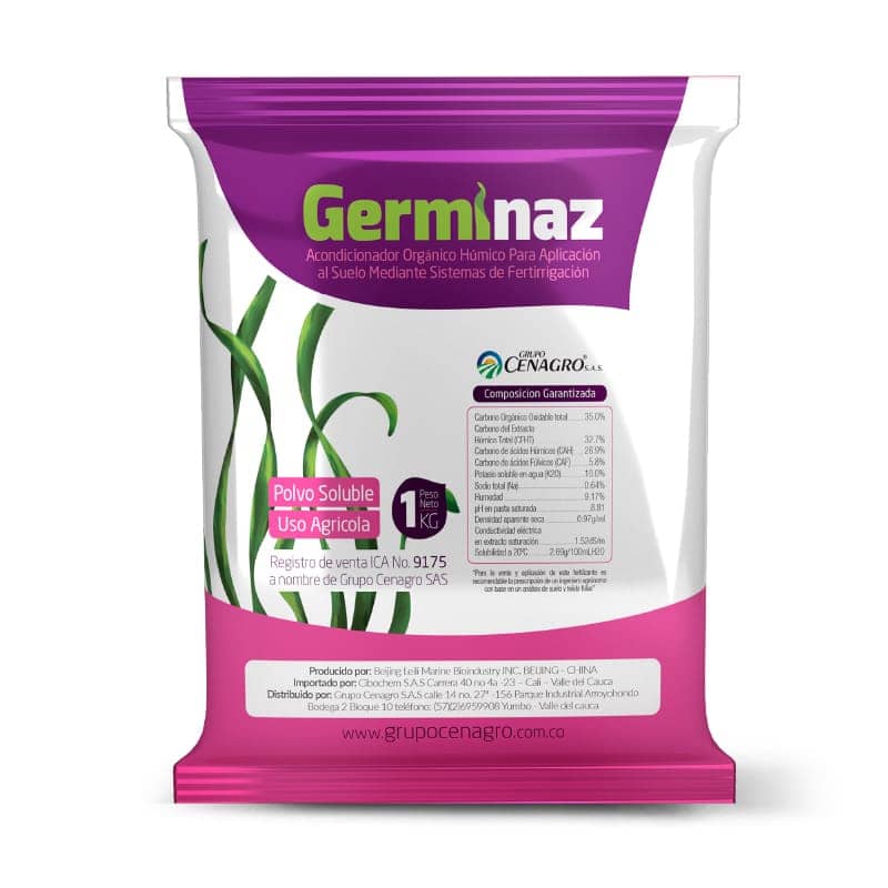 Germinaz 25 Kg - humita soluble para suelo y raíces fuertes