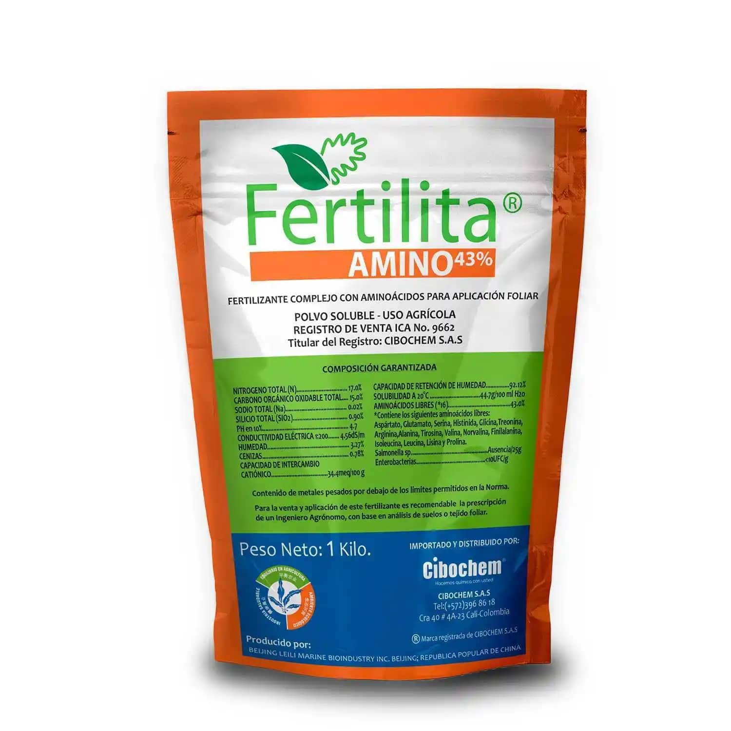 Bioestimulante Fertilita Amino 43% x 1 kilo