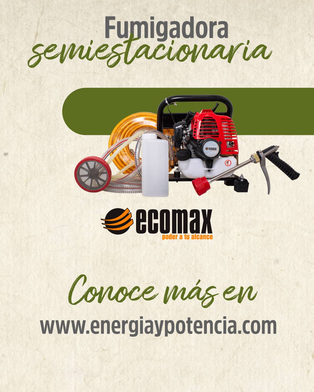 Manguera para Fumigadora x 100 Mt - Ecomax