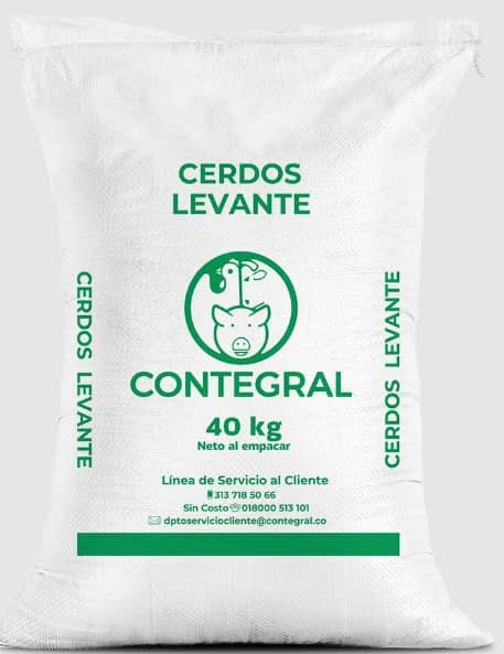 Alimento para cerdos de levante x 40 kg - Contegral