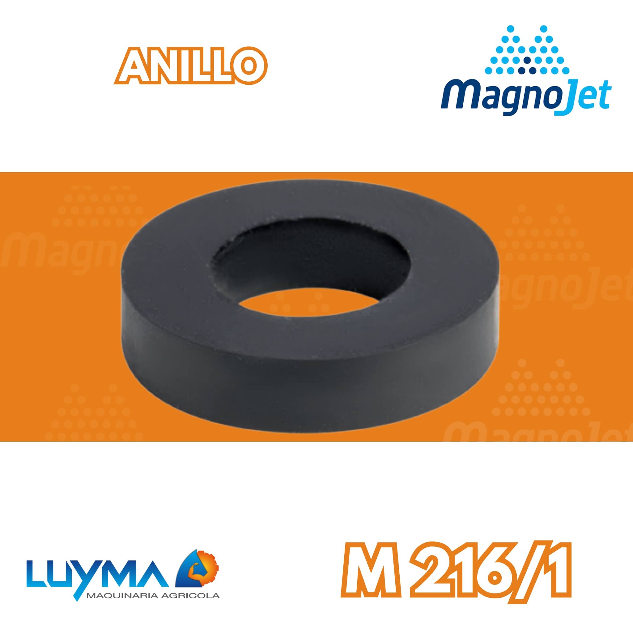 EMPAQUE MAGNOJET 15.5 X 8.5 X 3.0 MM