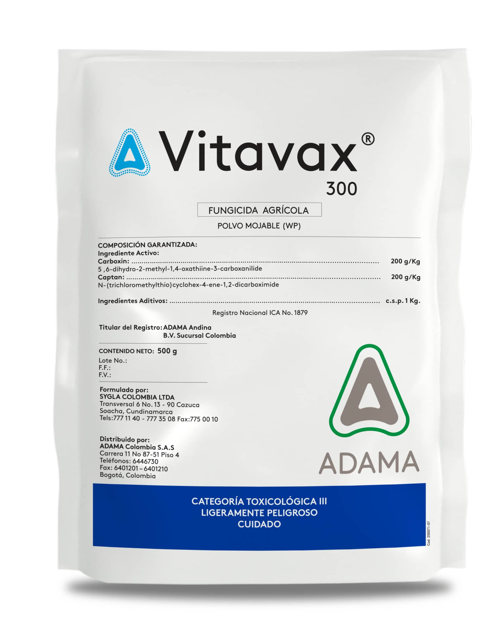 Fungicida Vitavax 300 WP x 500 Gr - Adama