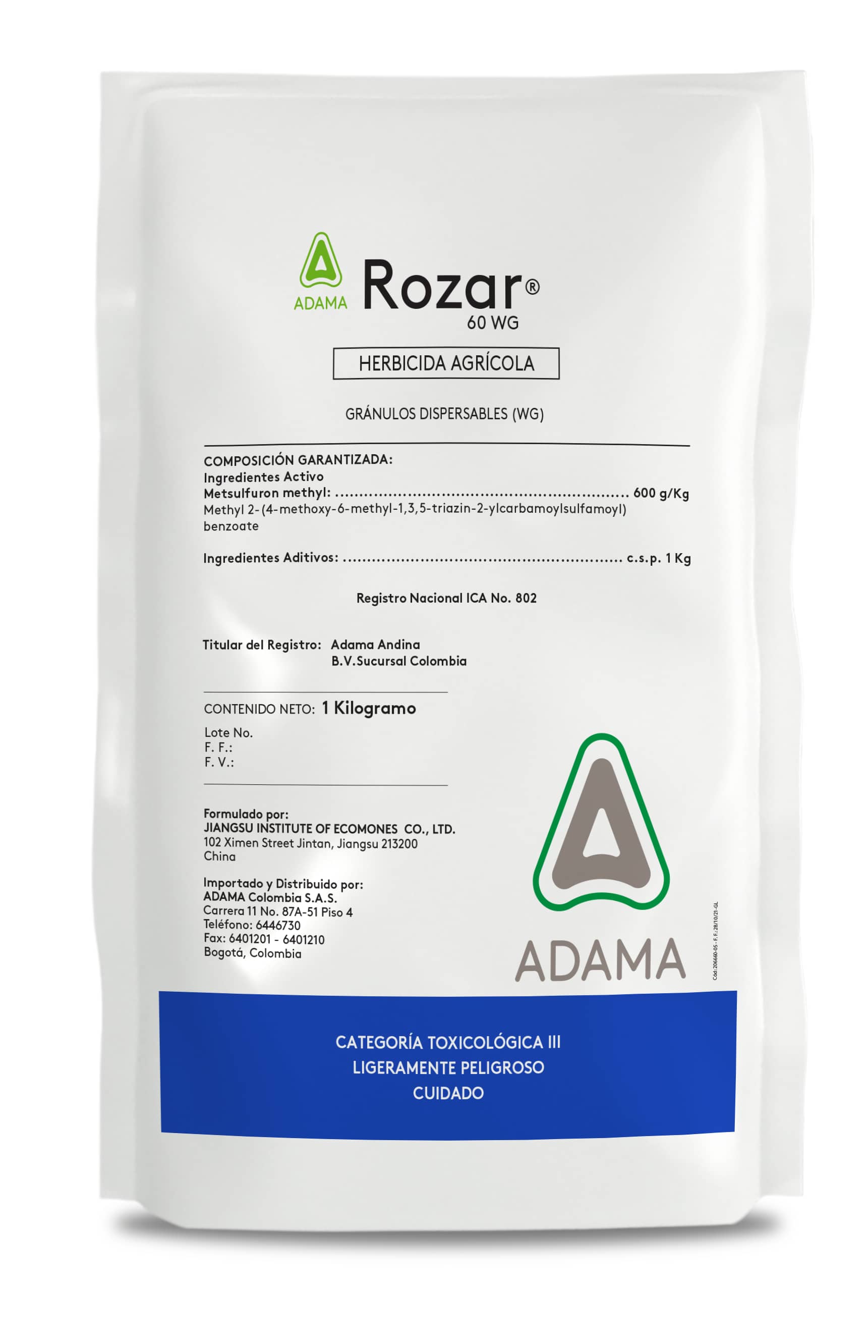 Herbicida Rozar® 60 WG x 1 Kg - Adama