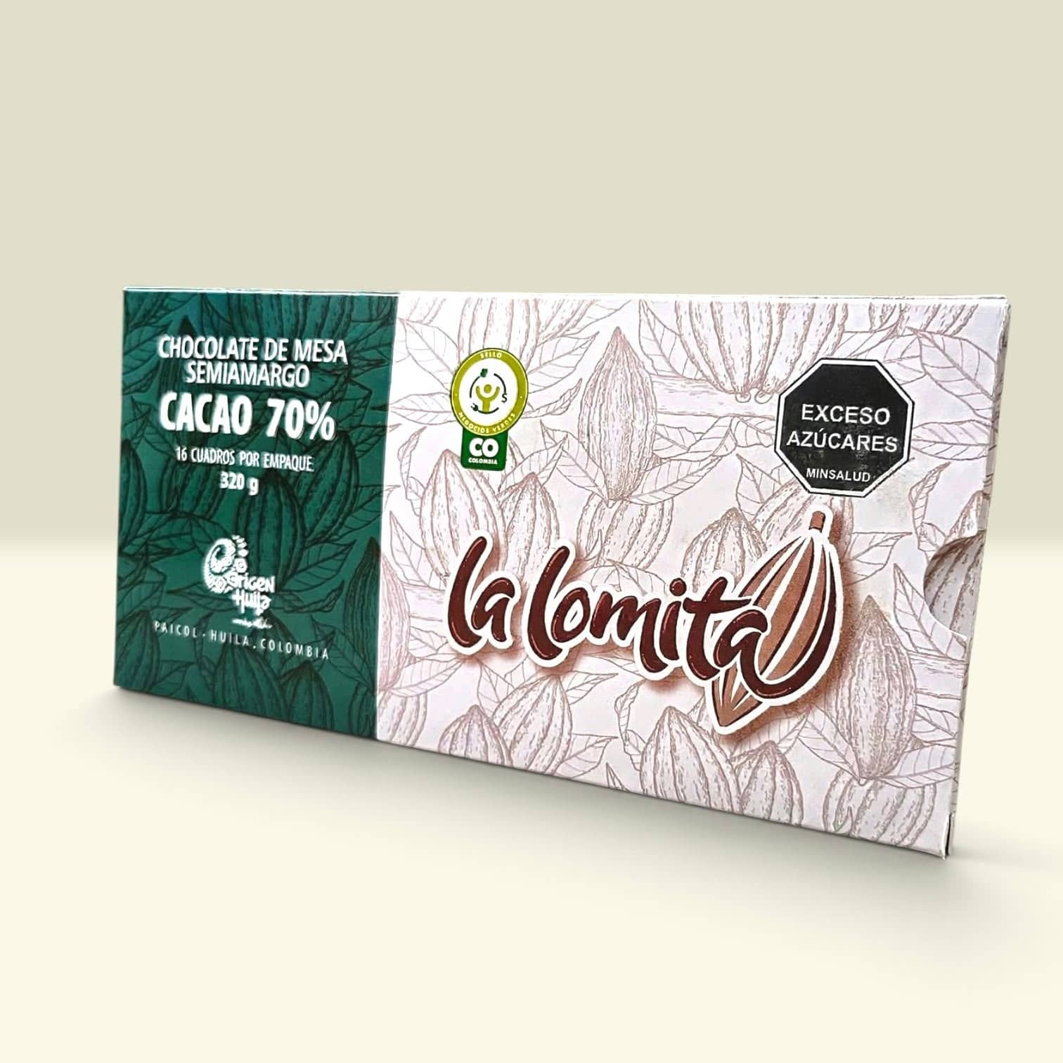 Chocolate de Mesa Semiamargo 70 % Cacao La Lomita – 320 g