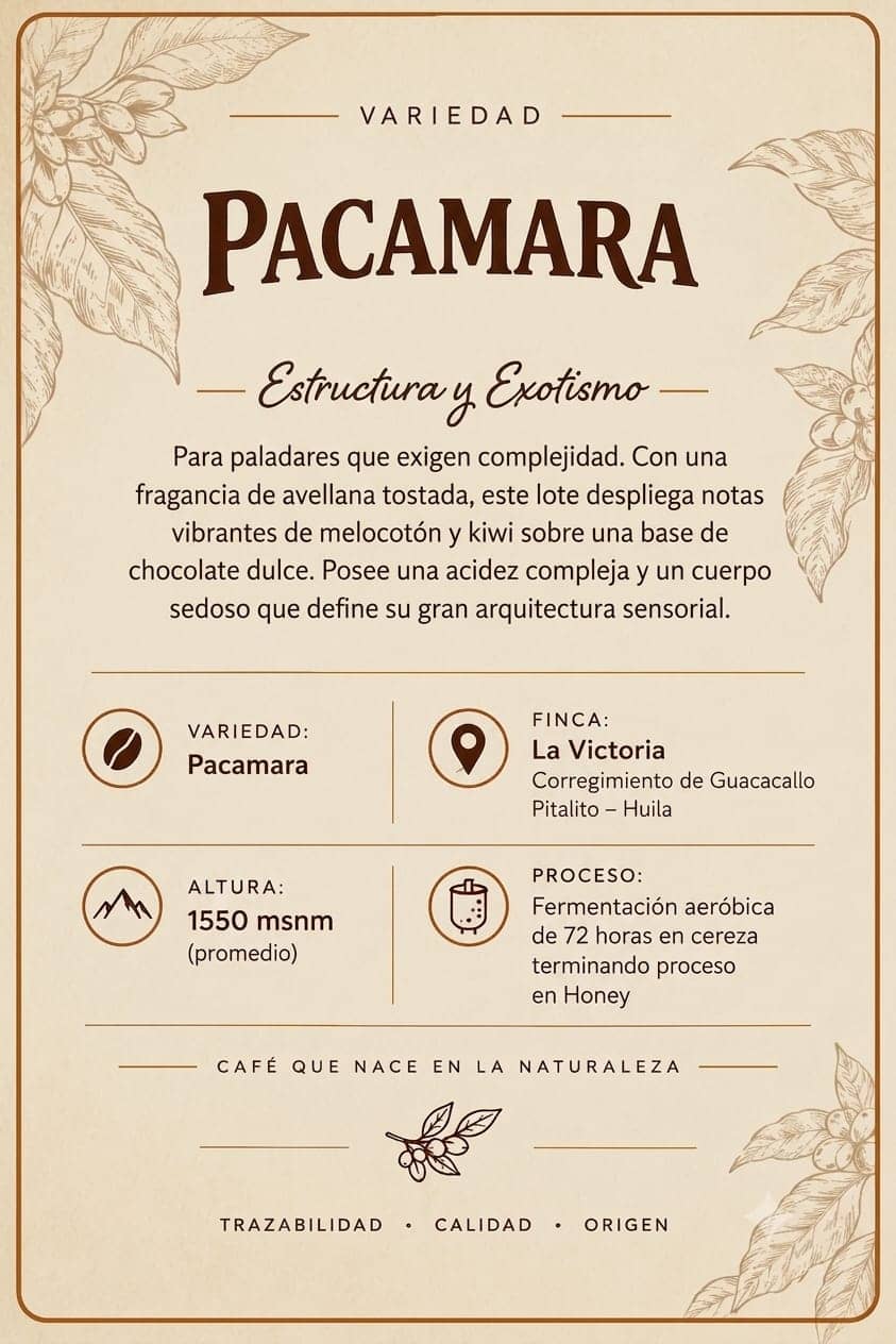 Café  Pacamara | Molido o Grano