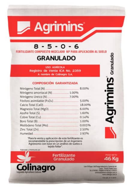 Fertilizante Agrimins x 46 Kg