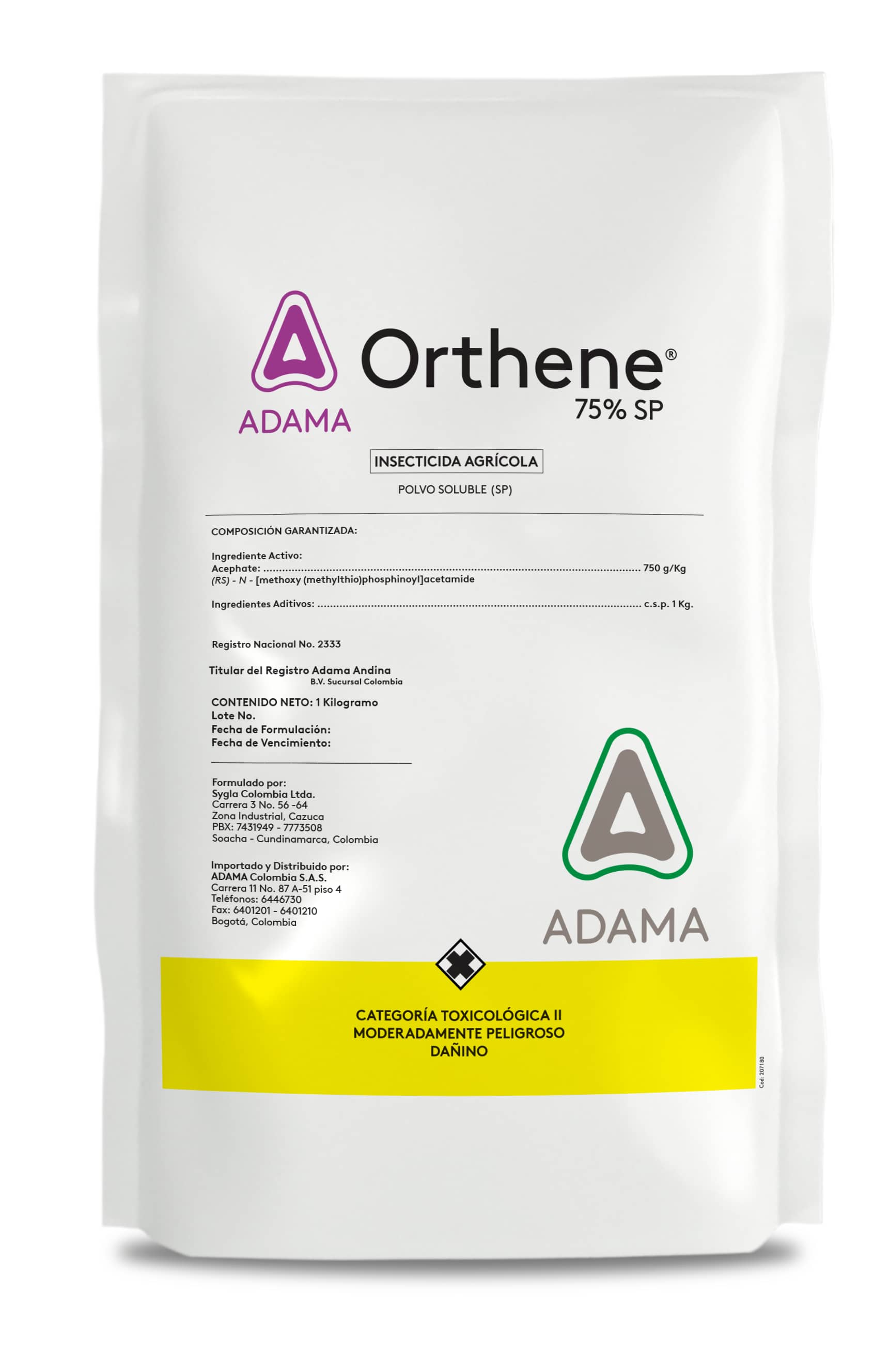 Insecticida Orthene 75% x 1 Kg - Adama