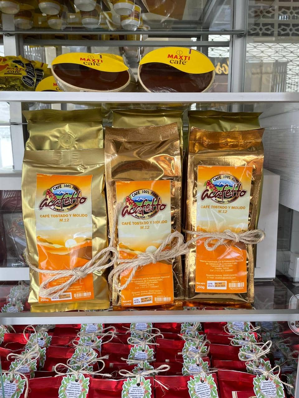 Café tostado y molido artesanal 250 g | Café 100 % colombiano de Fresno Tolima – ACAFETO