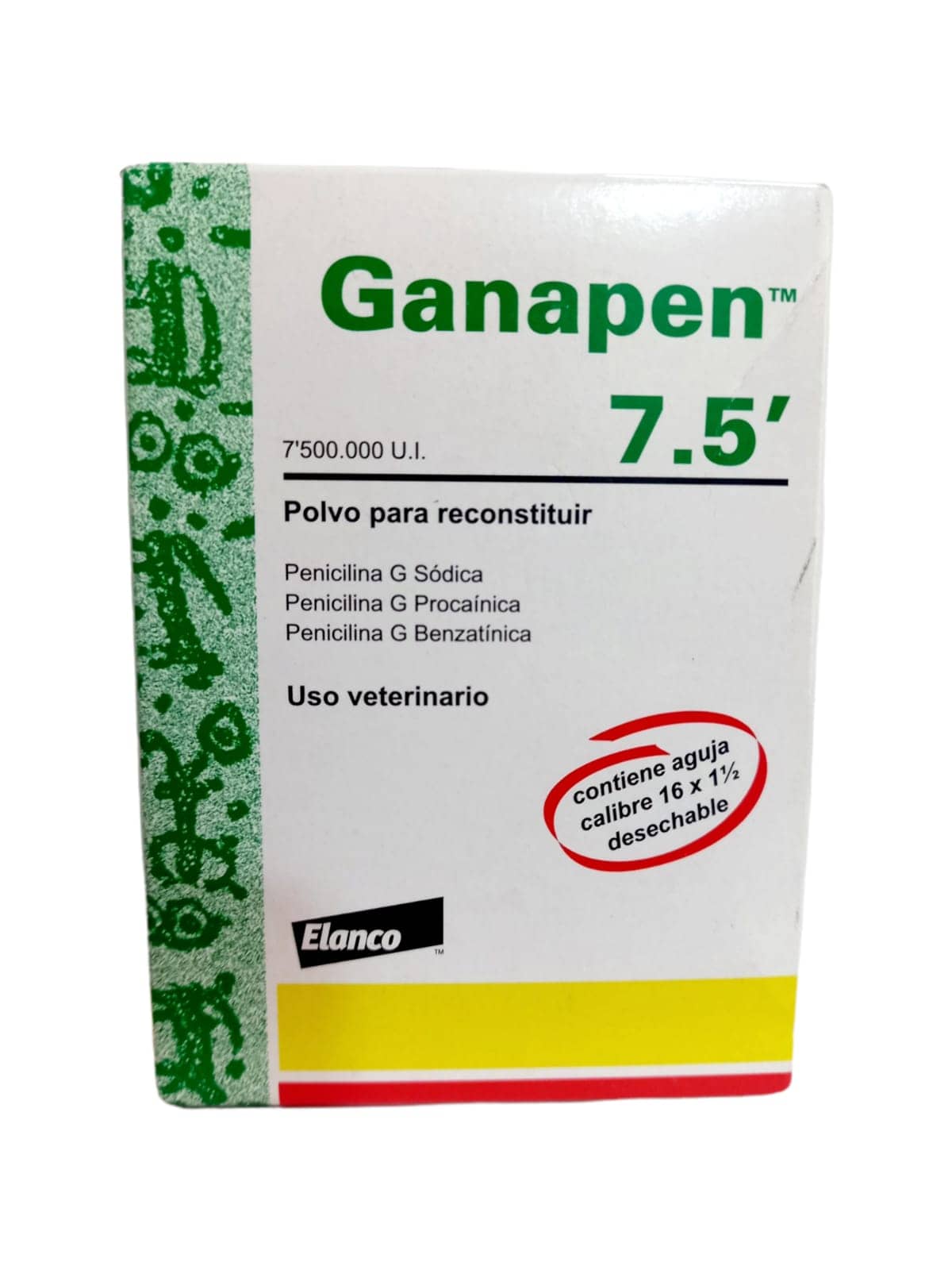 Ganapen 7.5M UI Elanco | Antibiótico de larga acción bovino