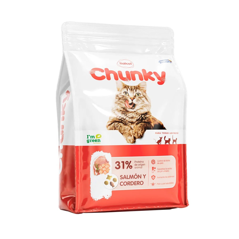 Alimento Chunky Gatos - Salmón x 1,5 Kg