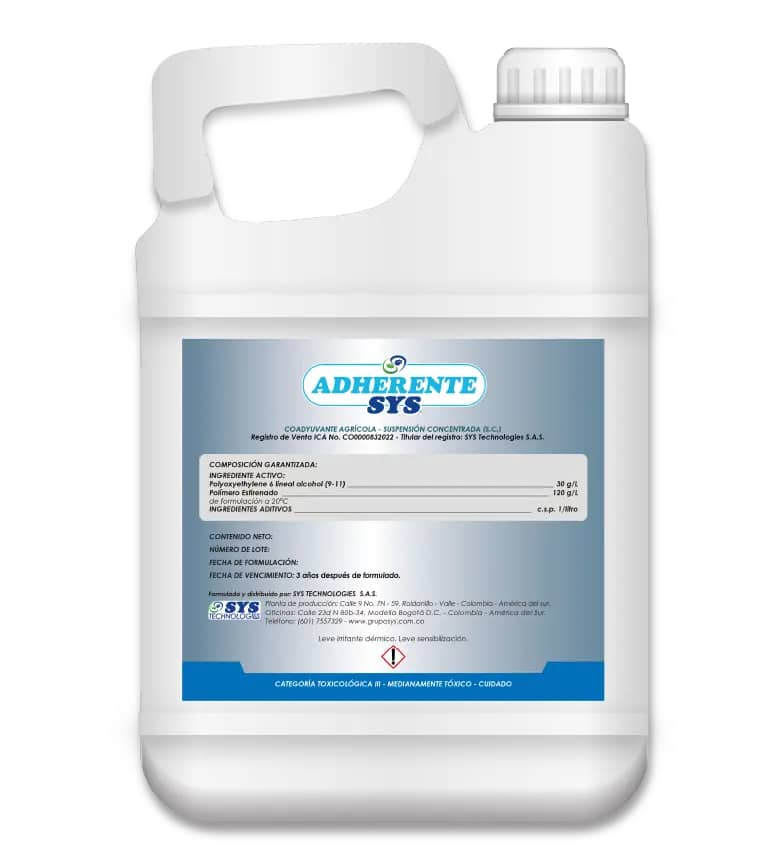 Adherente SYS 4L agrícola pegante y antideriva eficaz