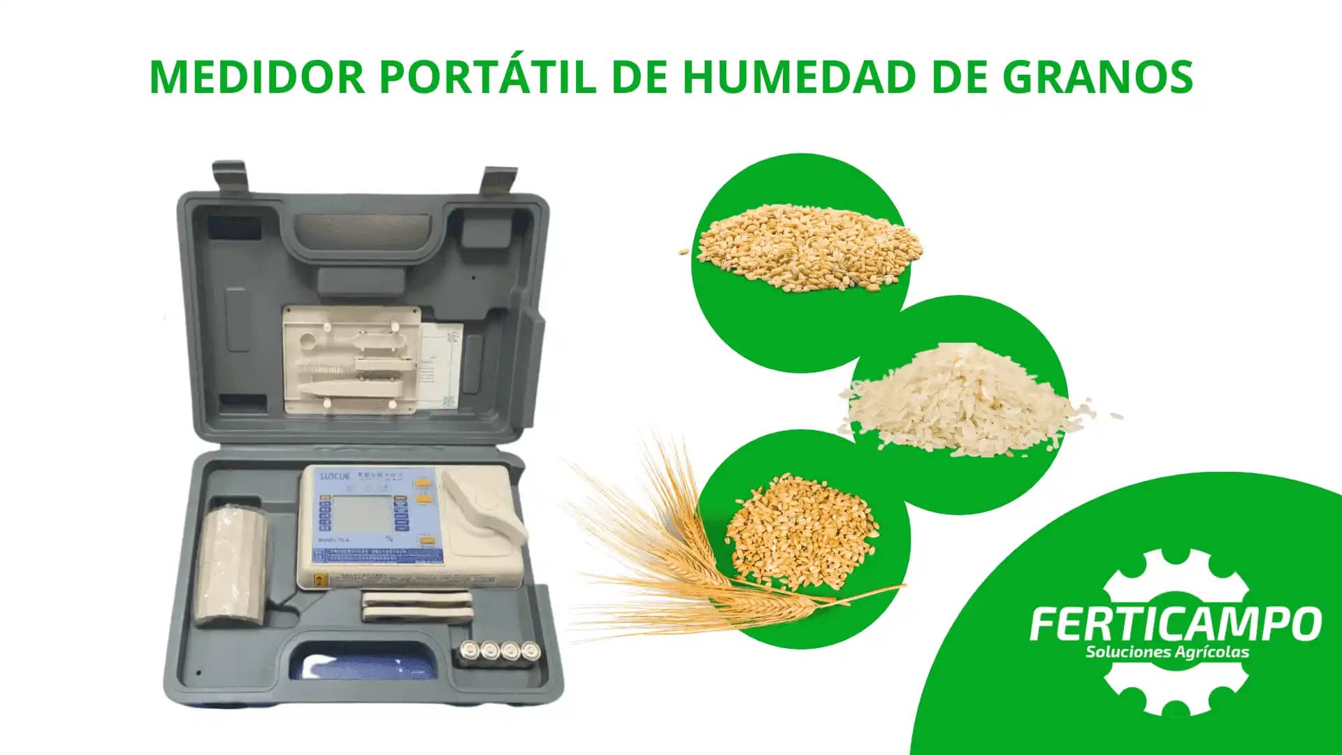 Medidor Portátil de Humedad de Grano