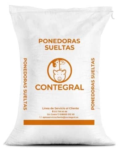 Alimento para aves Ponedora Suelta 20 x 1 kg - Contegral