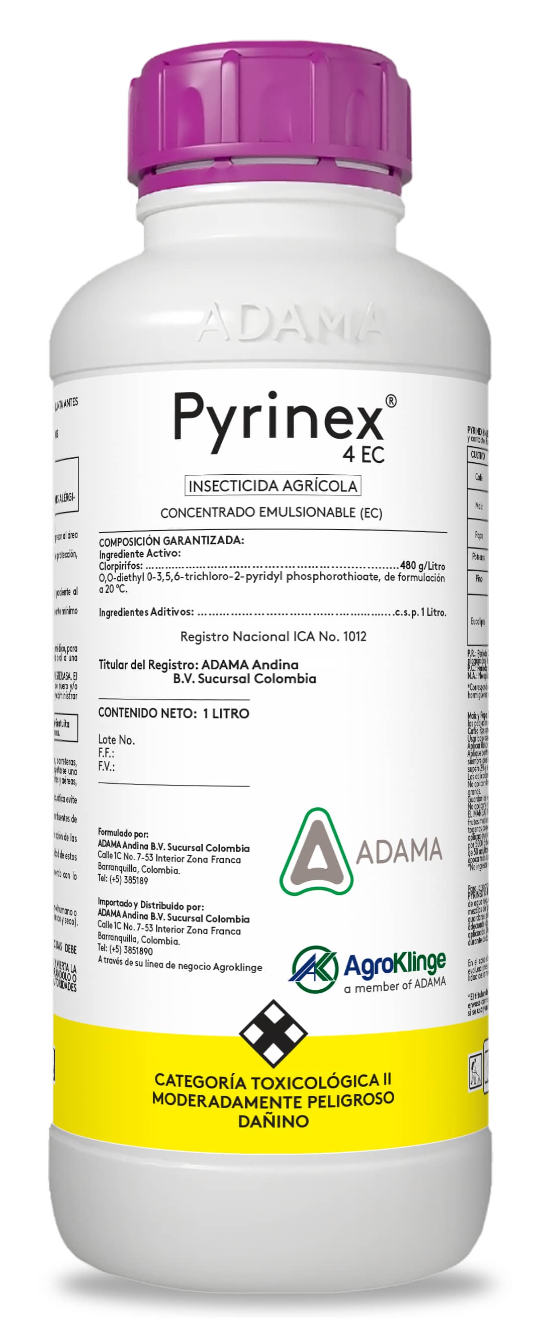 Insecticida Pyrinex® 4 EC x 1 Lt - Adama