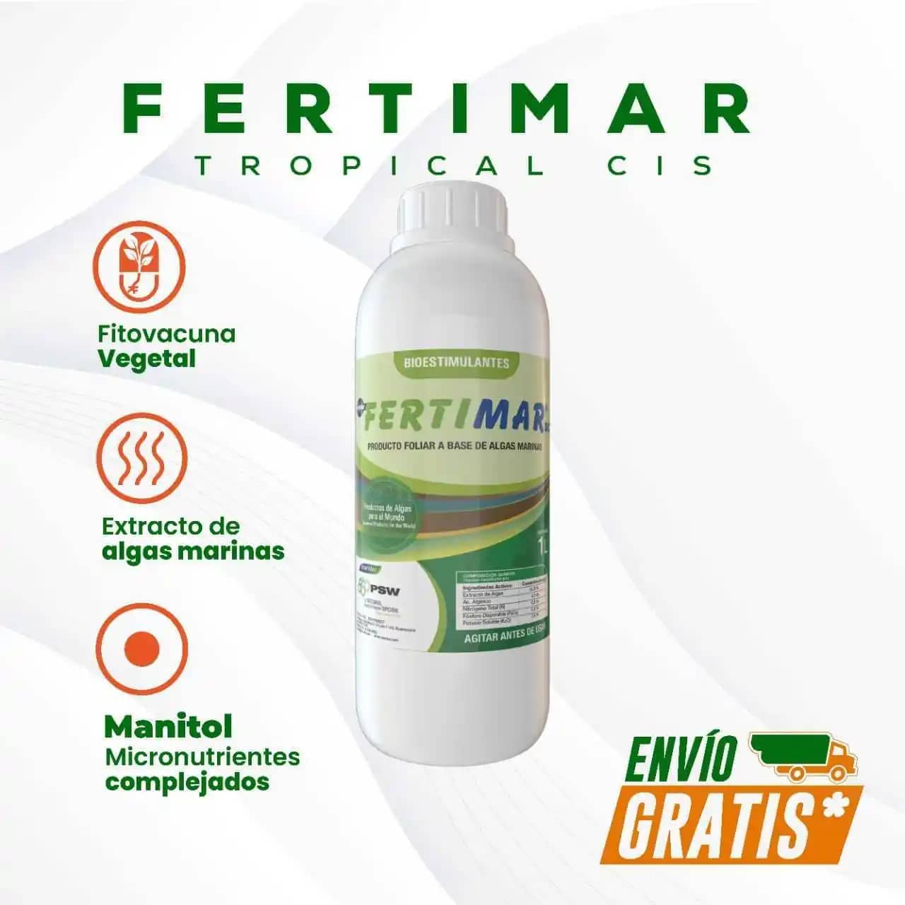 Biofertilizante Foliar Fertimar Sc X 1 Lt Croper