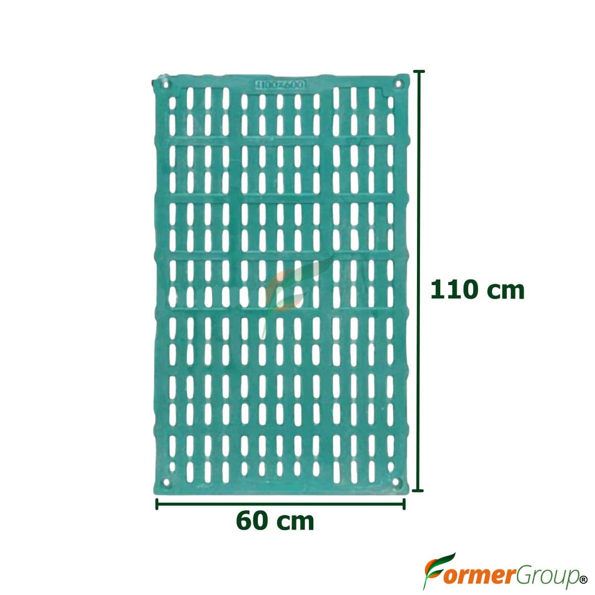 Estiba BMC con Orificios para Jaula Gestadora 110x60 cm | Piso para Porcicultura