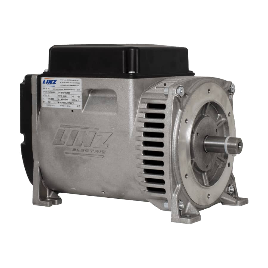 Alternador Linz 5.5KVA: capacidad energética superior