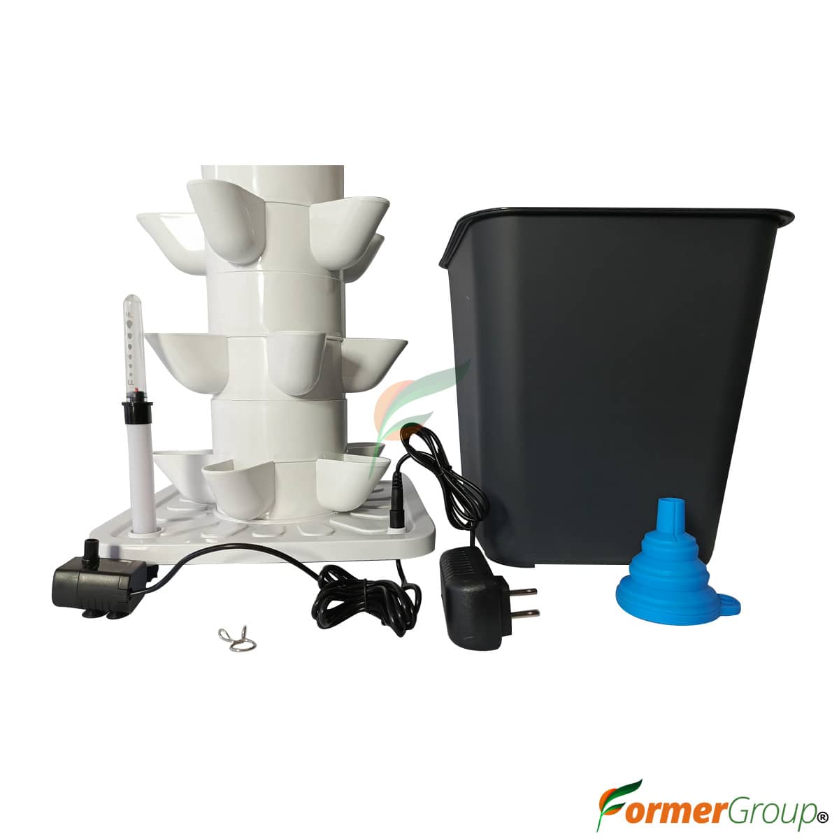 Torre Hidropónica 30 Plantas PVC Cultivo Vertical Croper