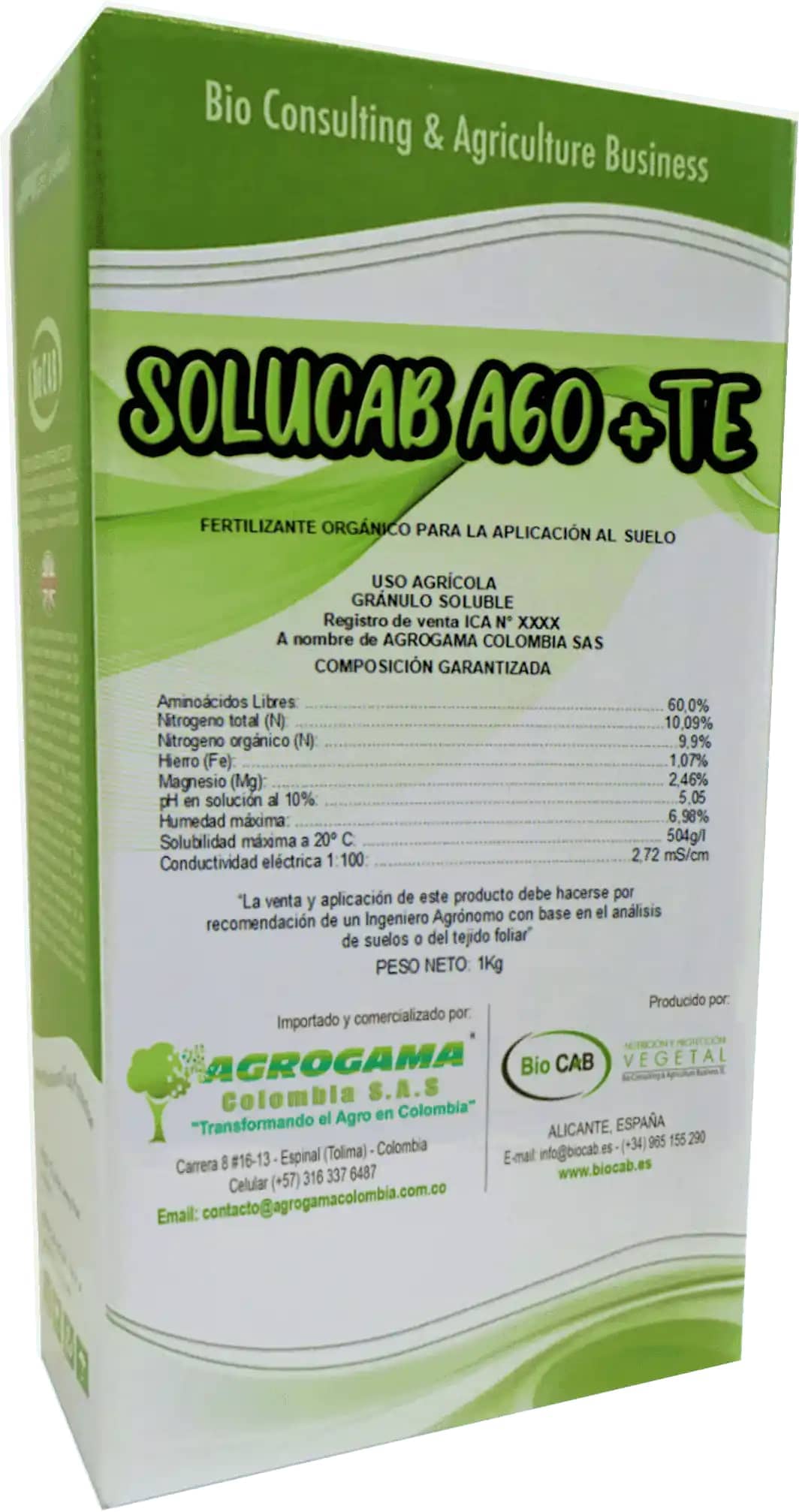 Bioestimulante Solucab A60 + TE x 1 Kg