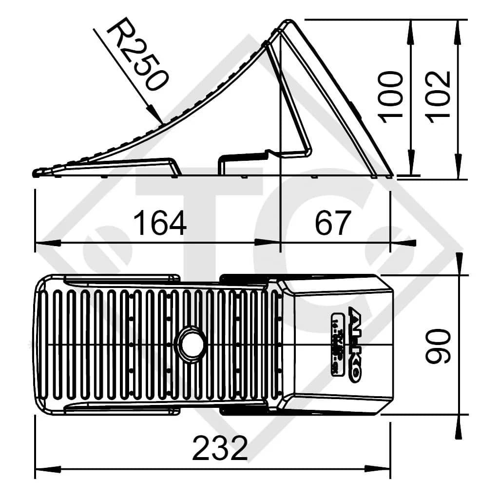 Tacos para llanta 800kg: seguridad total