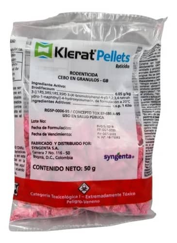 Klerat Pellets Display 6 x50g Syngenta | Rodenticida eficaz