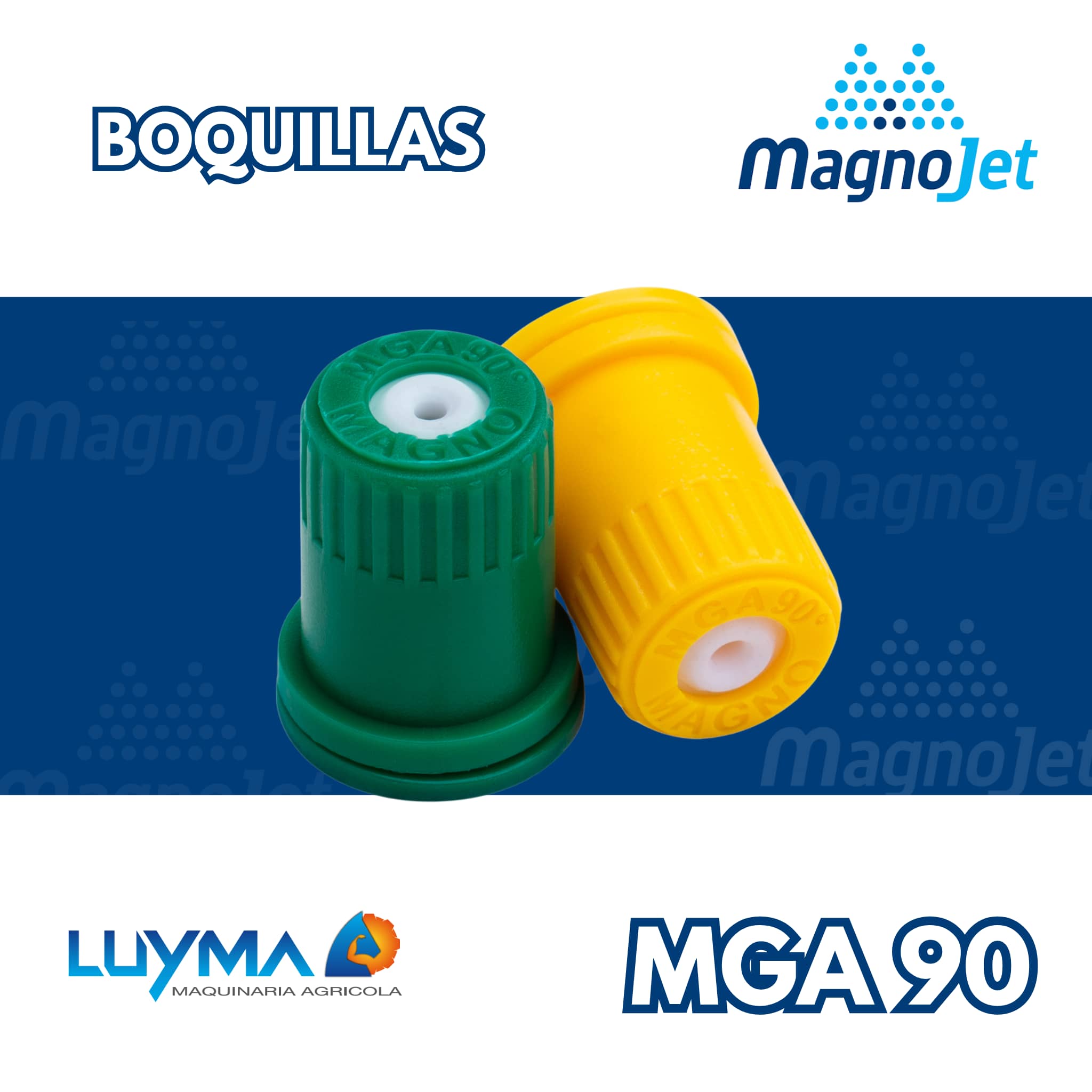 Boquilla Magnojet MGA Cerámica Cono Hueco 90° para Fumigadora