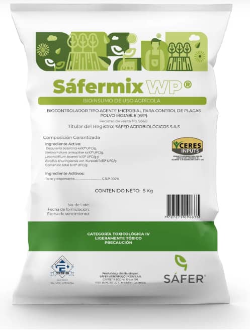 Sáfermix WP – Biocontrolador de plagas agrícolas