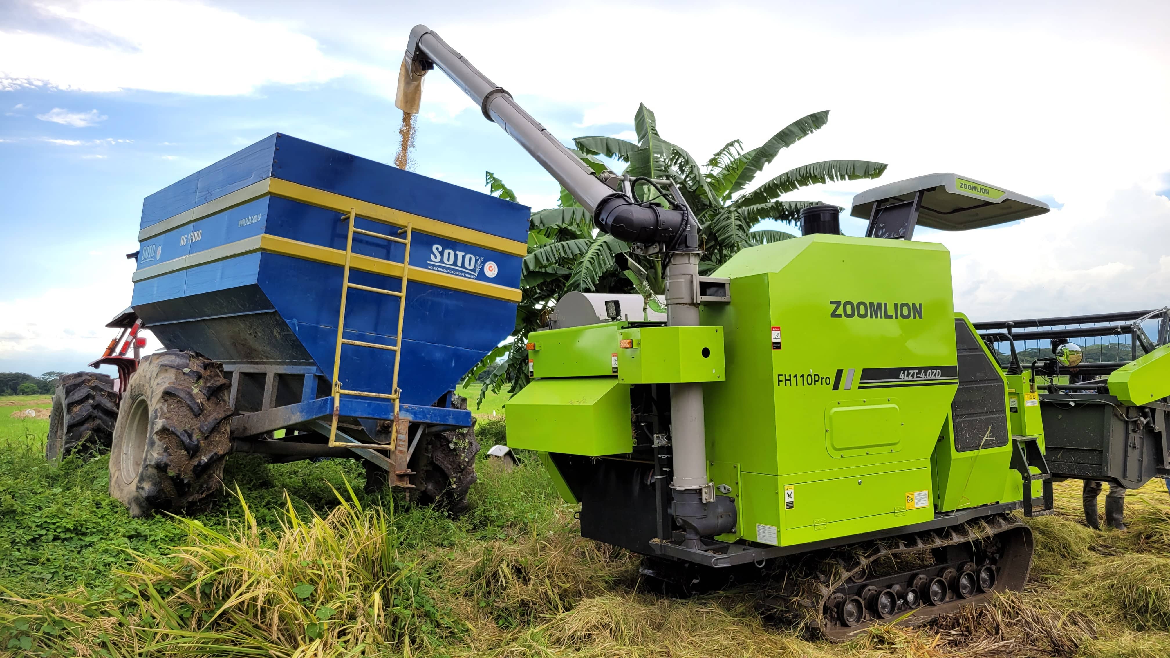 Combo Cosechadora FH110PRO + Remolque Granelero