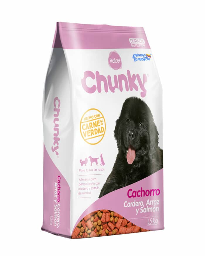 Alimento Chunky Cachorros Cordero x 2 Kg