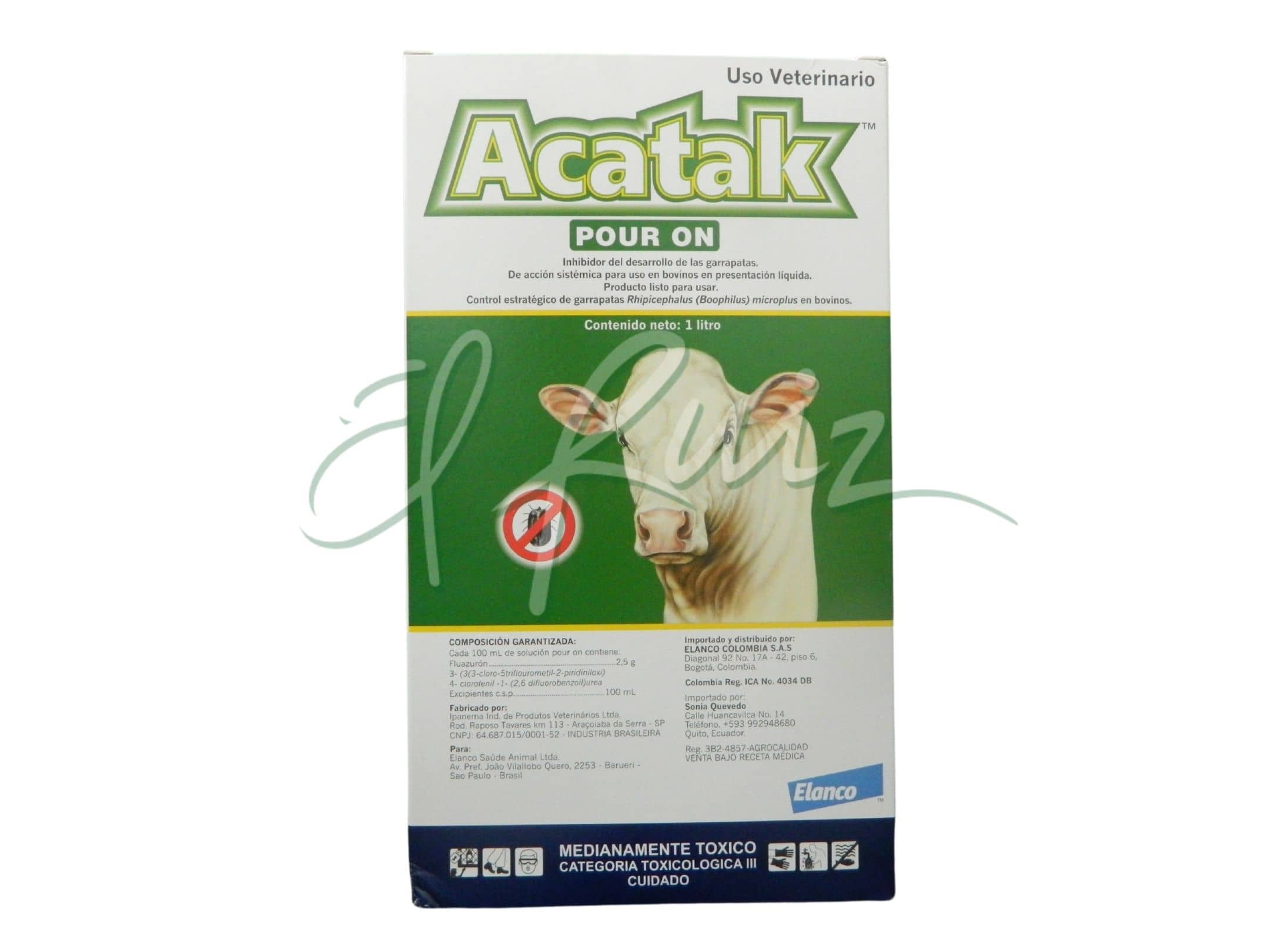 Acatak 1L Elanco: garrapaticida para bovinos