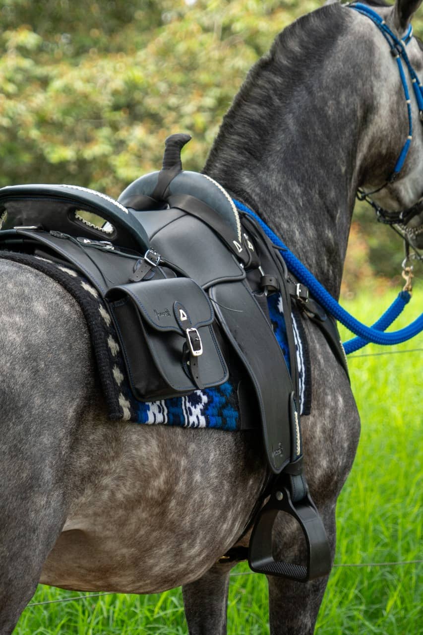 Silla Majestuosa cabalgata MESACÉ - Negra y Arena