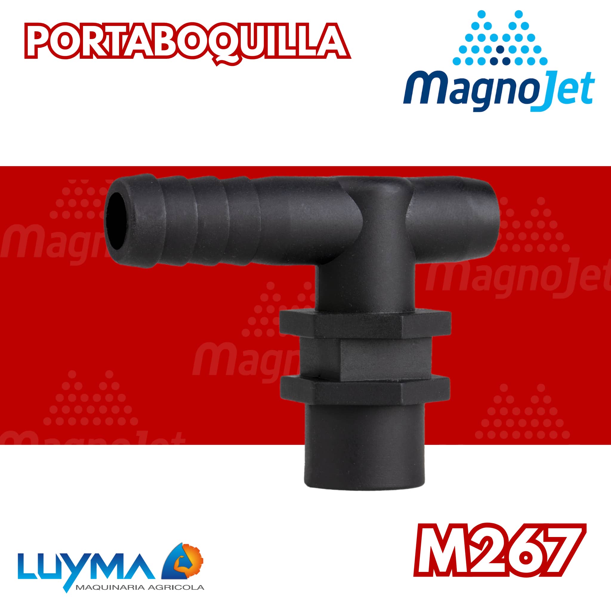 CONECTOR FINAL MAGNOJET MANGUERA 1/2  ROSCA INT 1/4#