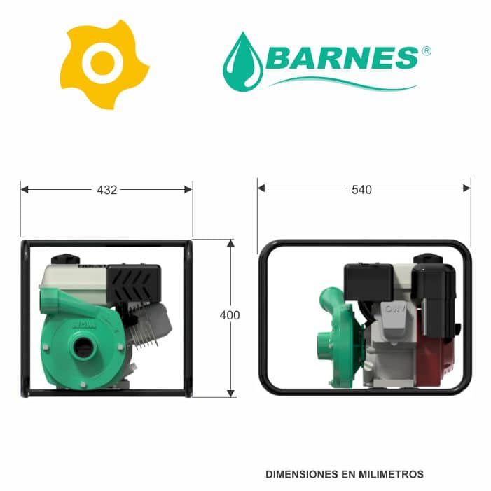 Motobomba alta presión 1½ x 1½ - Barnes