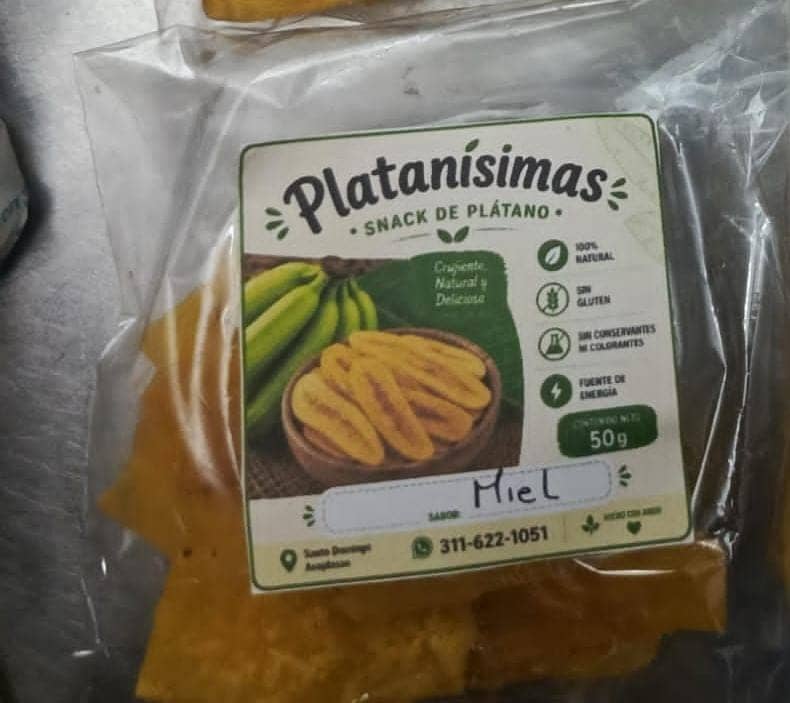 Snack de Plátano Miel